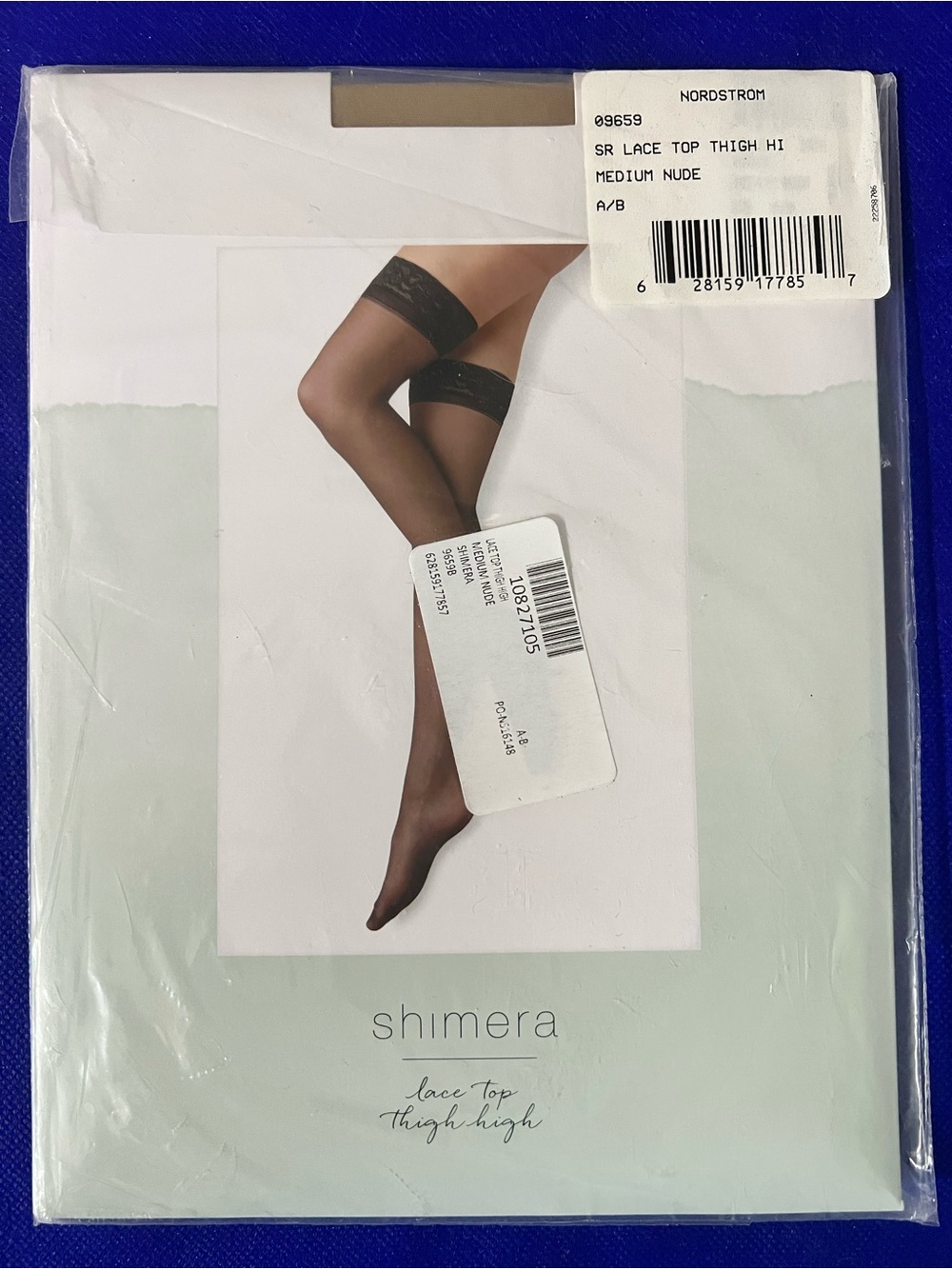 Shimera Sexy Lace Top Thigh Highs from Nordstrom.com - Nude - Size A/B - Sealed.